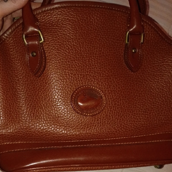 Dooney & Bourke Rich Tan Leather Satchel